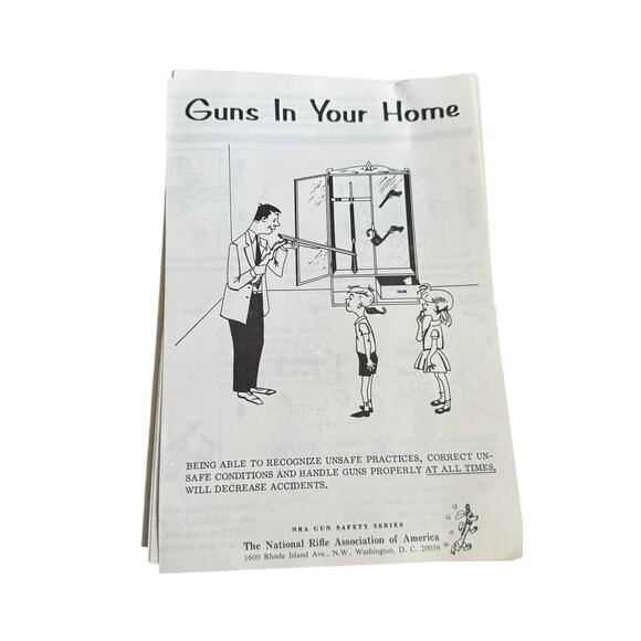 NRA VTG Shooting Safety Series Brochures Guns in Your Home Blooey Watch Dog READ - Picture 3 of 6